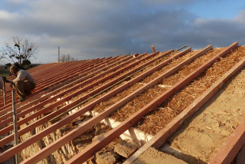 Isolation de toiture en paille, Deux-Sèvres (79)